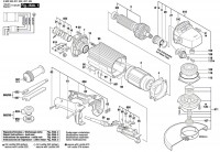 Bosch 0 602 334 407 ---- flat head angle sander Spare Parts
